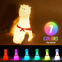 Cute Giraffe Animal Silicone Led Lamp For Baby Room Decor For Kids Room - Kalesh Monk
