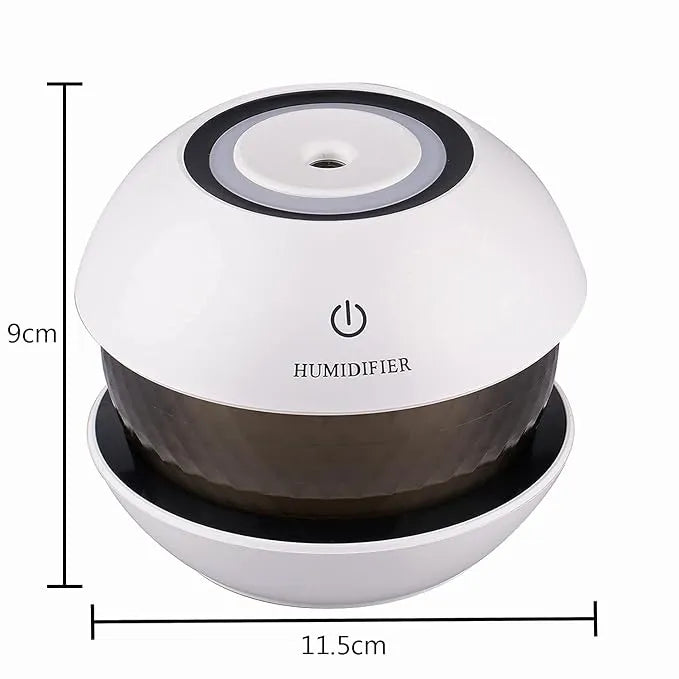 Diamond Humidifier – USB Cool Mist Aroma Diffuser with LED Light | Elegant Crystal-Style Air Purifier for Bedroom, Office & Gifting