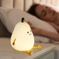 Cute Silicone Pear LED Night Lamp - Kalesh Monk