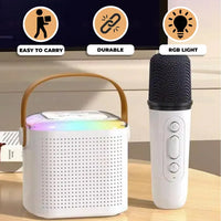 Rechargeable Wireless Karaoke Microphone with Built-in Bluetooth Speaker – 5-in-1 Mic for Singing, Parties, Family Fun & Travel