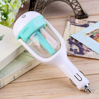 Car Humidifier – USB Mini Cool Mist Diffuser with LED Light | Portable Aroma Air Purifier for Car, Office & Travel