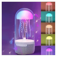 Jellyfish Bluetooth Speaker – LED Water Lamp with Built-In Sound System | 360° Color Show Audio Device for Parties, Bedroom & Mood Lighting
