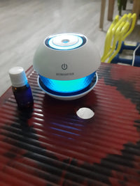 Diamond Humidifier – USB Cool Mist Aroma Diffuser with LED Light | Elegant Crystal-Style Air Purifier for Bedroom, Office & Gifting