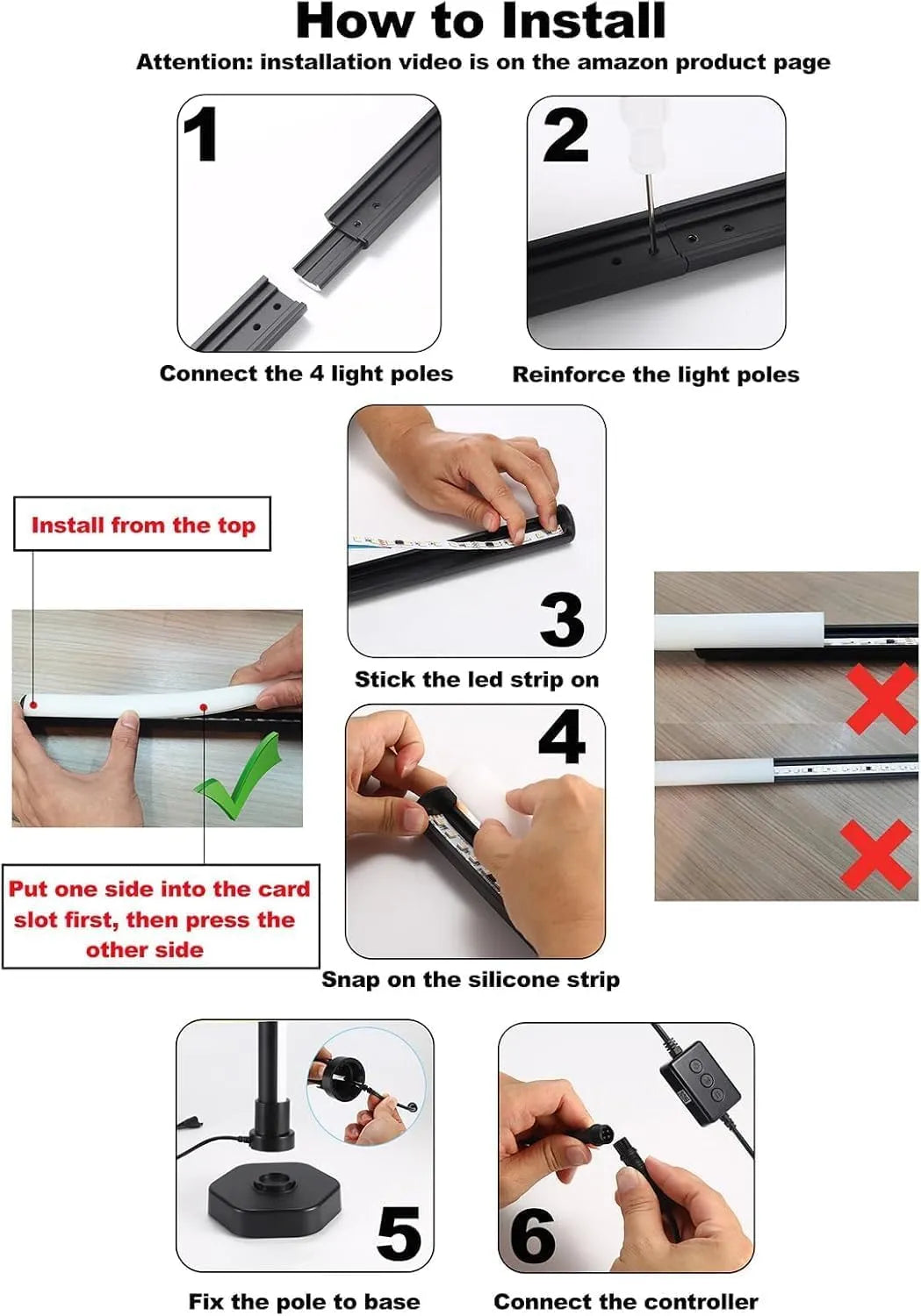 Smart RGB Floor Lamp – Minimal Corner Light for Gaming & Home Decor