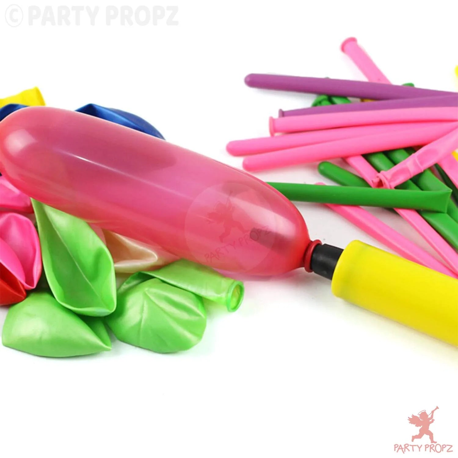 Double Nozzle Balloon Pump for Party Decoration – Manual Balloon Inflator for Birthday, Baby Shower & Celebration Setup