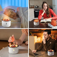 Volcano LED Humidifier – Aromatherapy Diffuser with Lava Effect | Cool Mist Air Purifier & Night Light for Home, Office & Bedroom