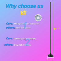 Smart RGB Floor Lamp – Minimal Corner Light for Gaming & Home Decor