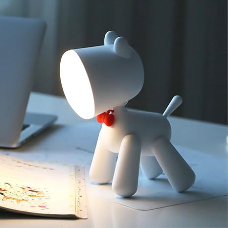 Cute Puppy Shape Lamp Animal LED Night Light Adjustable Brightness & Children's Eye Care Night light - Kalesh Monk