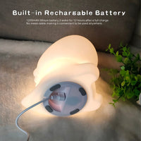 Kids Night Light Cute Dinosaur,Silicone Nursery Lamp for Baby - Kalesh Monk