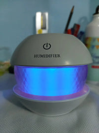 Diamond Humidifier – USB Cool Mist Aroma Diffuser with LED Light | Elegant Crystal-Style Air Purifier for Bedroom, Office & Gifting