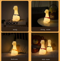 Cute Giraffe Animal Silicone Led Lamp For Baby Room Decor For Kids Room - Kalesh Monk