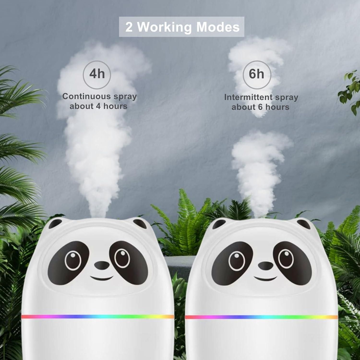 Mini Cute Panda Cool Mist Humidifier for Room Moisture - Kalesh Monk