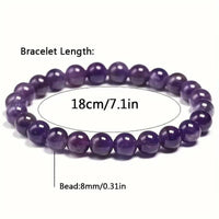 Stretchable Handmade Natural Crystal Stone Bracelet(Pack Of 2) - Kalesh Monk