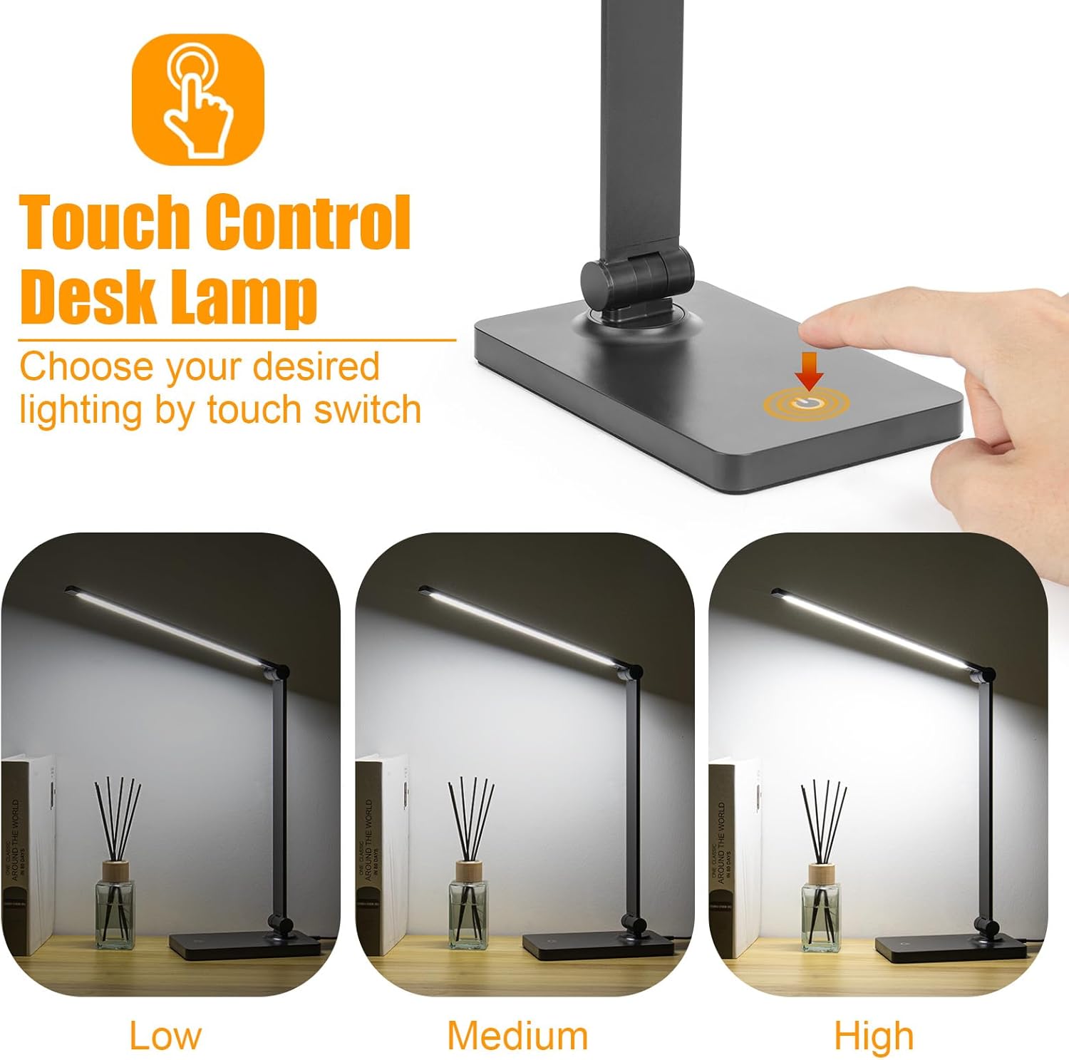 LED Desk Lamps Eye-Caring Desk Lamps Dimmable Table Lamps