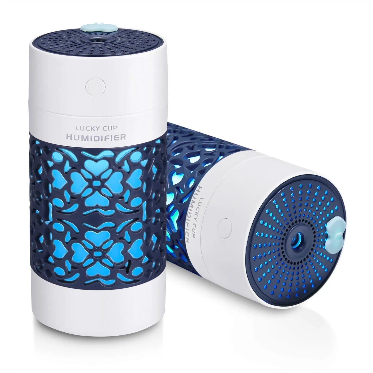 Magic Cup Humidifier – USB Portable Cool Mist Diffuser with LED Light | Mini Aroma Air Purifier for Desk, Car & Home Decor