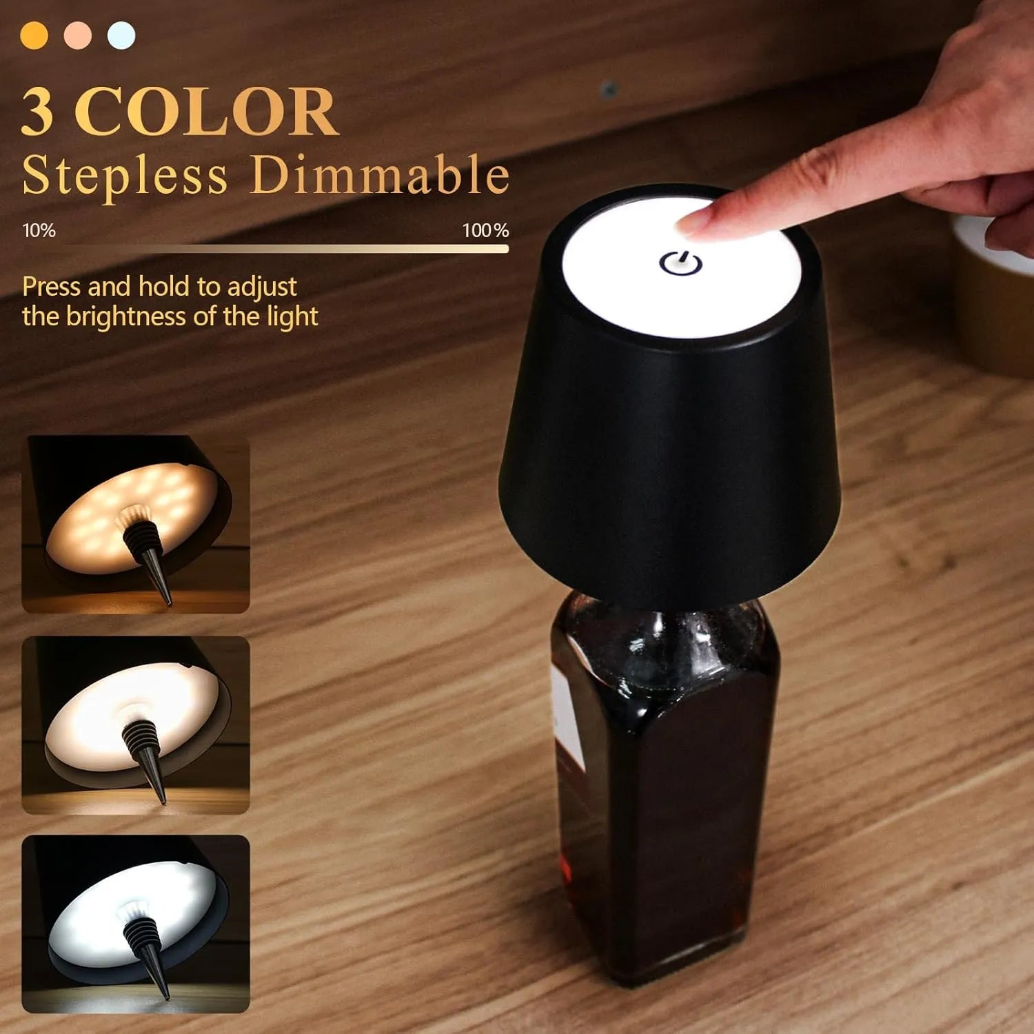 Color Rechargeable Wine Bottle Lights