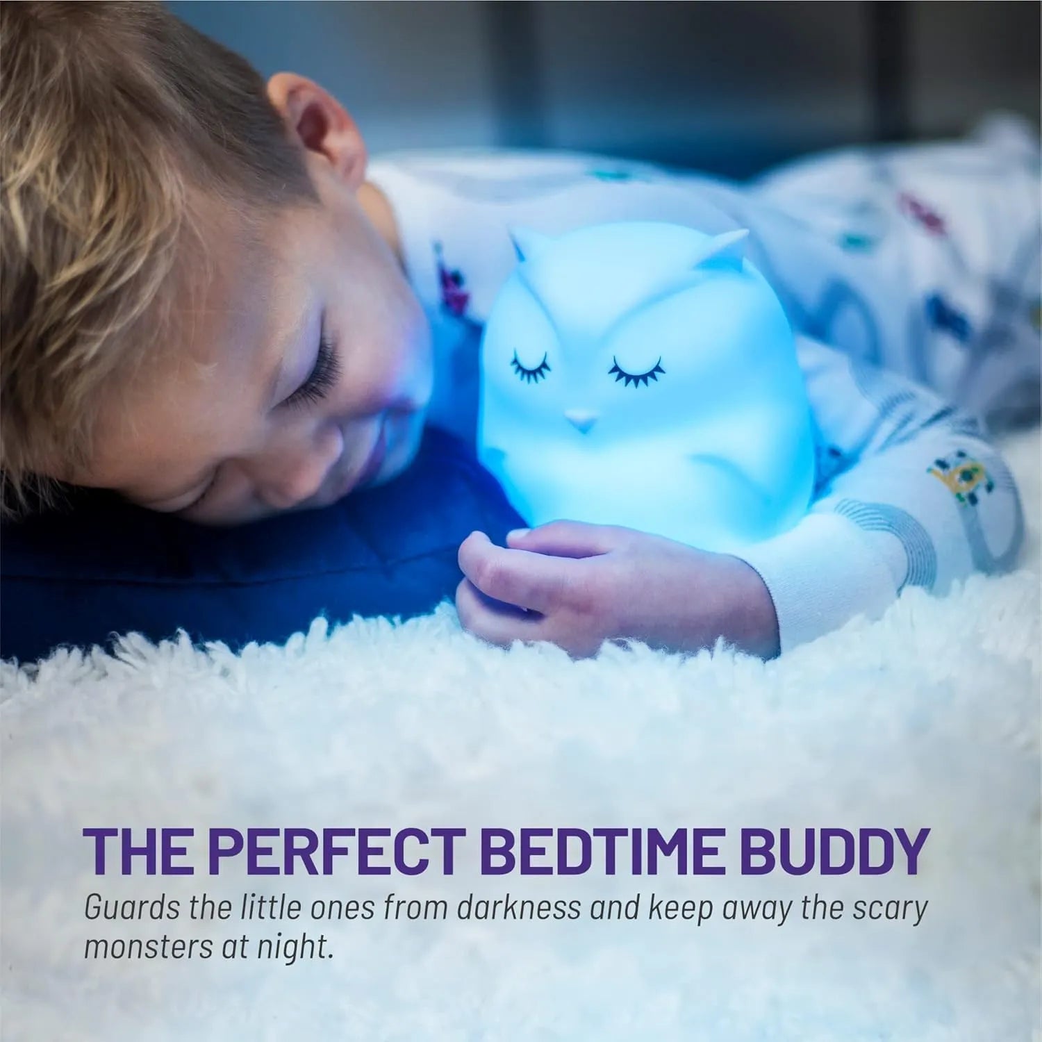 Owl Silicone Lamp – Color Changing Night Light for Kids & Bedroom