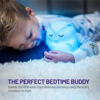 Owl Silicone Lamp – Color Changing Night Light for Kids & Bedroom
