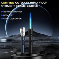 Jet Flame Torch Lighter – Refillable Windproof Metal Flame Lighter for Parties, Candles, Hookah & Outdoor Use