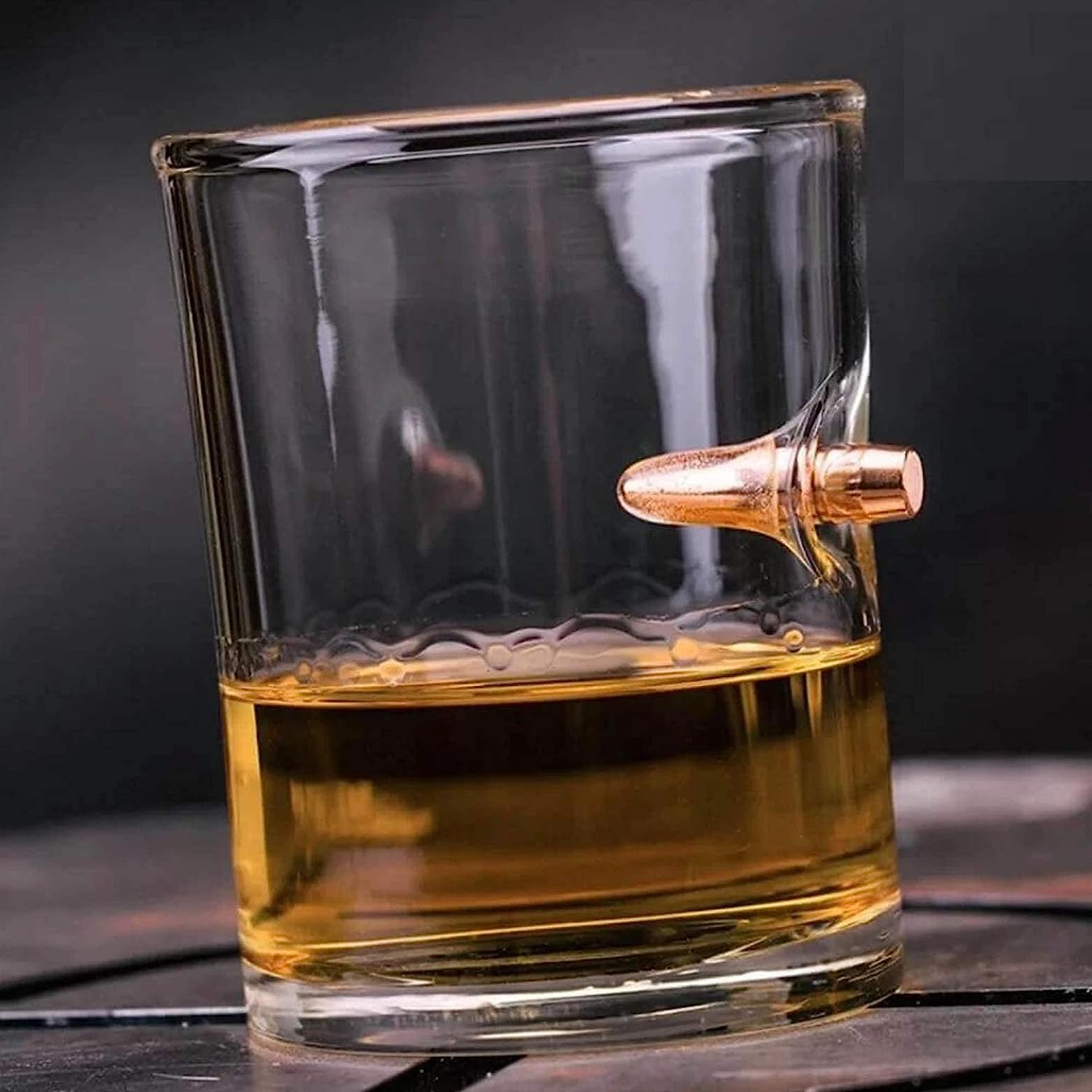 Bullet Whiskey Glasses for Men | Old Fashioned Whiskey Glasses - Kalesh Monk