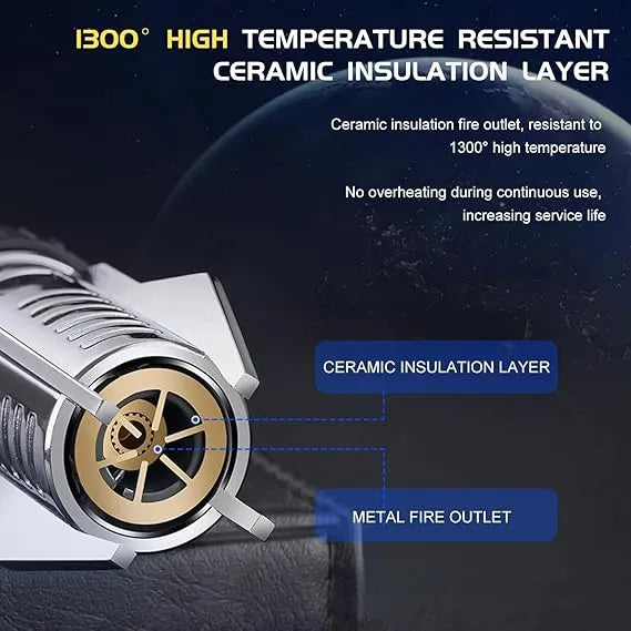 Jet Flame Torch Lighter – Refillable Windproof Metal Flame Lighter for Parties, Candles, Hookah & Outdoor Use