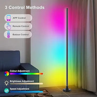 Smart RGB Floor Lamp – Minimal Corner Light for Gaming & Home Decor