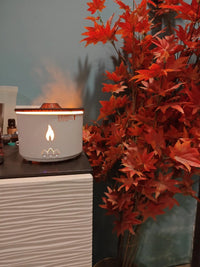 Volcano LED Humidifier – Aromatherapy Diffuser with Lava Effect | Cool Mist Air Purifier & Night Light for Home, Office & Bedroom