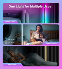 Smart RGB Floor Lamp – Minimal Corner Light for Gaming & Home Decor