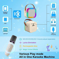 Rechargeable Wireless Karaoke Microphone with Built-in Bluetooth Speaker – 5-in-1 Mic for Singing, Parties, Family Fun & Travel
