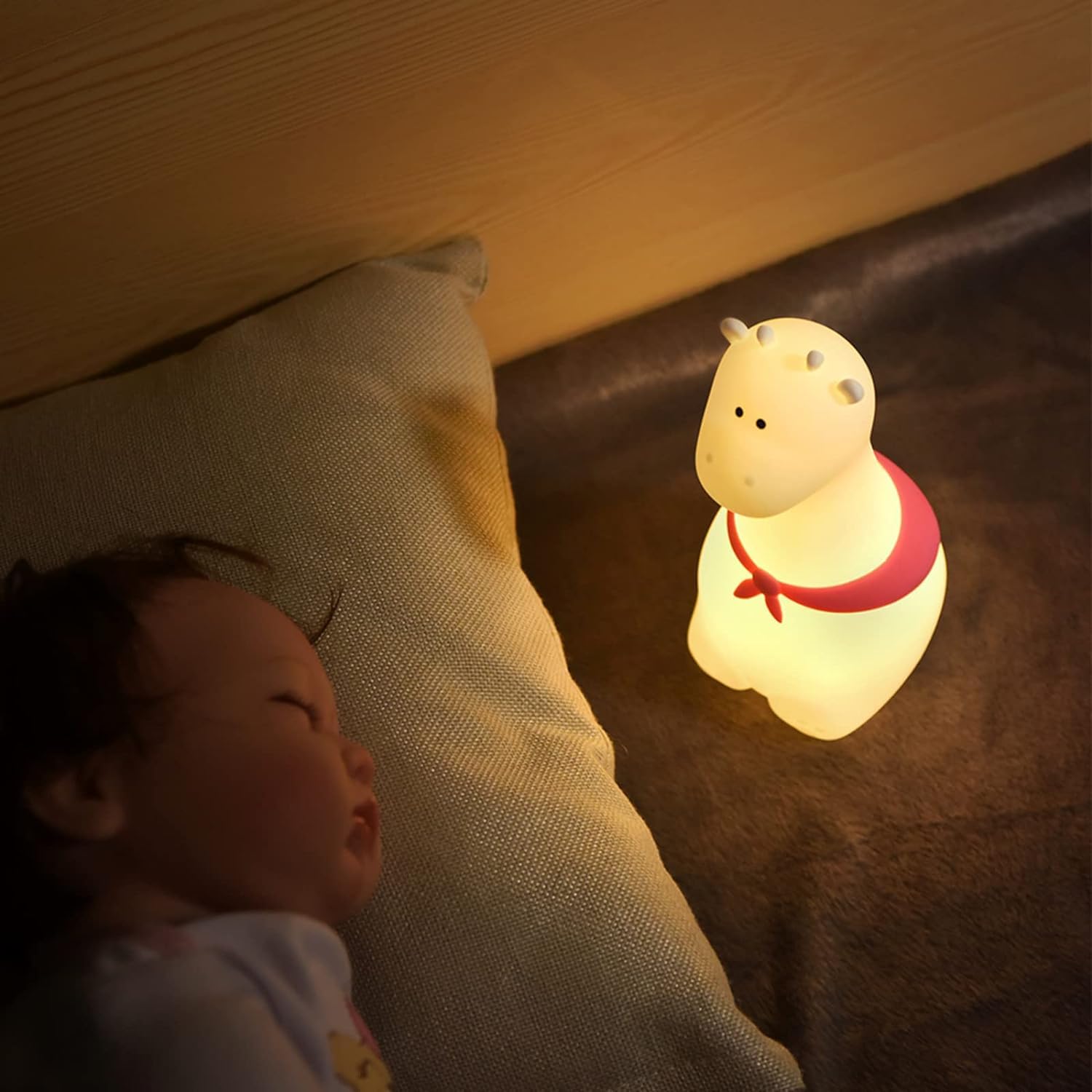 Cute Giraffe Animal Silicone Led Lamp For Baby Room Decor For Kids Room - Kalesh Monk