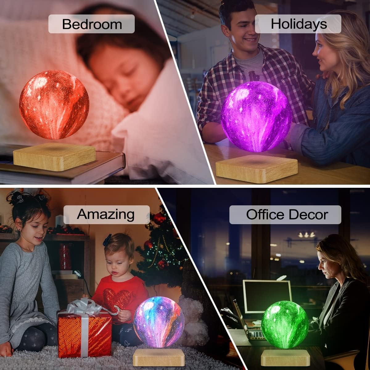 Floating Colorful Mars Touch Lamp