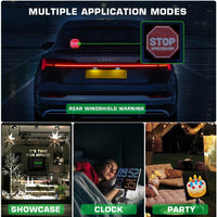 32 x 32 Inch Programmable LED Display Cell Phone Control Screen for Car Home Decoration, 1 Set Max Display, Advertising - Kalesh Monk