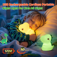 Dinosaur Night Light for Kids, 16 Color Changing Kids Night Light - Kalesh Monk