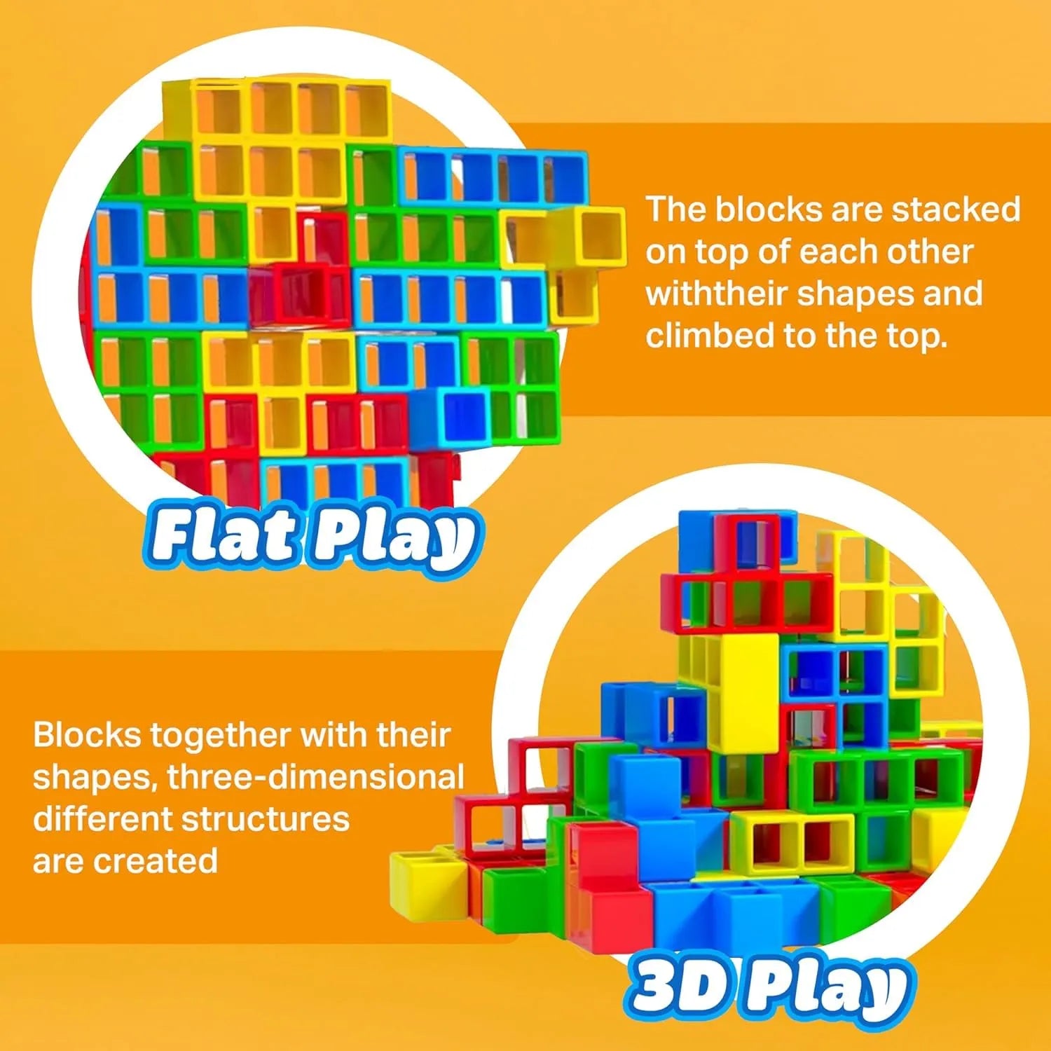 Tetra Tower Balance Game – Wobbly Block Stacking Challenge for Party Nights | Fun Skill Game for Adults, Kids & Family Game Nights