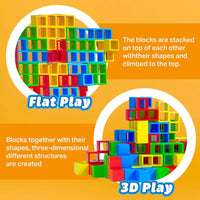 Tetra Tower Balance Game – Wobbly Block Stacking Challenge for Party Nights | Fun Skill Game for Adults, Kids & Family Game Nights