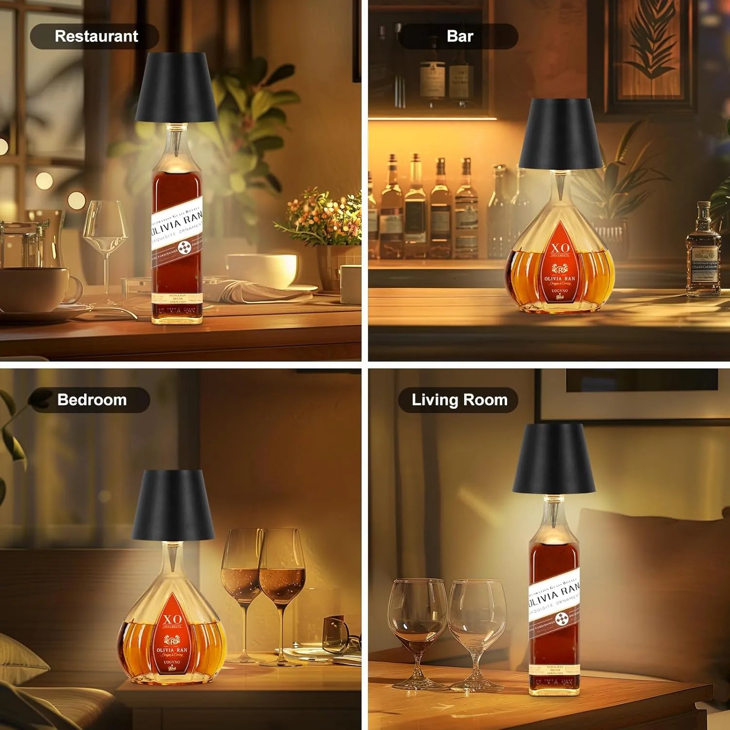 Color Rechargeable Wine Bottle Lights

