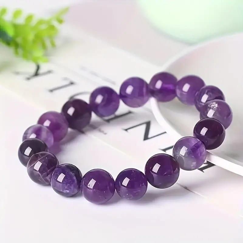 Stretchable Handmade Natural Crystal Stone Bracelet(Pack Of 2) - Kalesh Monk
