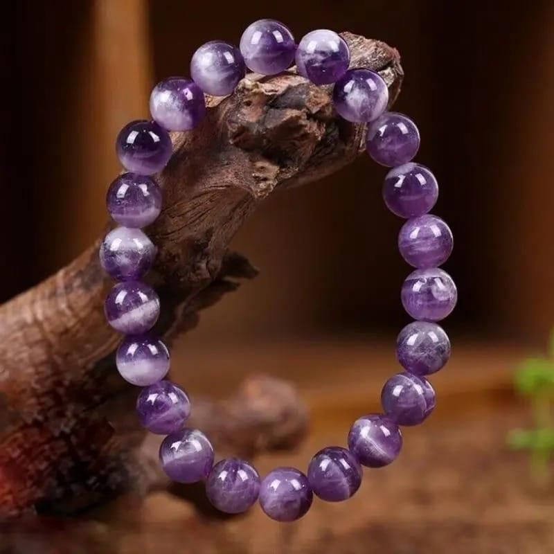 Stretchable Handmade Natural Crystal Stone Bracelet(Pack Of 2) - Kalesh Monk