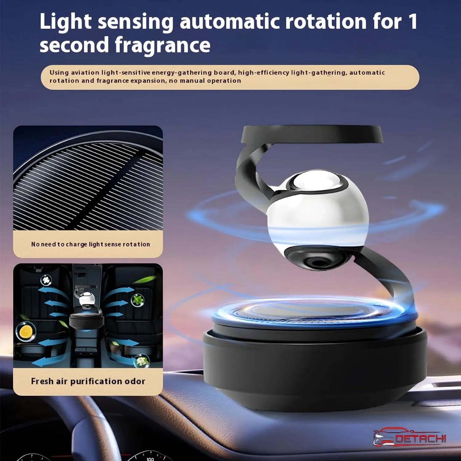 Solar Powered Car Air Diffuser
