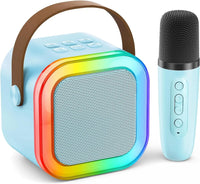 Rechargeable Wireless Karaoke Microphone with Built-in Bluetooth Speaker – 5-in-1 Mic for Singing, Parties, Family Fun & Travel