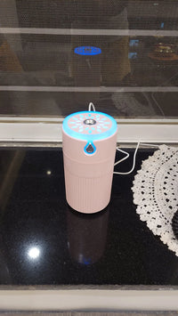 Cool Leaf Humidifier – 420ml Aroma Diffuser with LED Light | USB Portable Essential Oil Diffuser & Cool Mist Purifier for Bedroom & Home