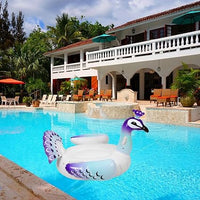 Peacock Pool Floats Inflatable Peacock Pool Float Large Ride On Pool Raft Lounger Island Beach Swimming Pool Party Decorations Pool Island for Adults Water Fun - Kalesh Monk