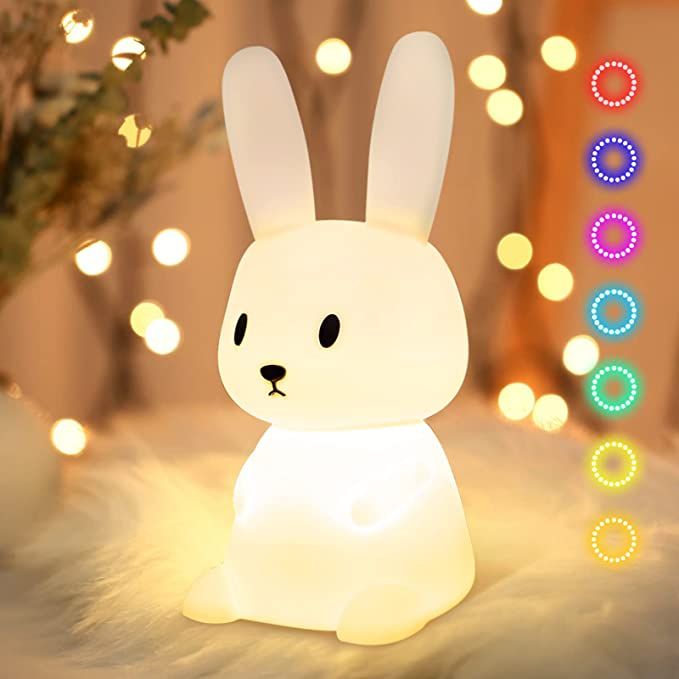 Cute Silicone Bunny Night Light