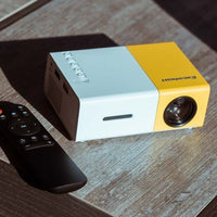 Mini Projector, Portable Projector, LED Projector with Remote Control, 1920 x1080P Video Projector with USB/HDMI/AV Interface Support - Kalesh Monk