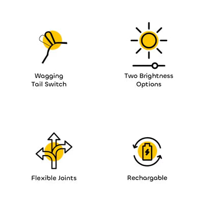 Cute Puppy Shape Lamp Animal LED Night Light Adjustable Brightness & Children's Eye Care Night light - Kalesh Monk