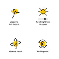 Cute Puppy Shape Lamp Animal LED Night Light Adjustable Brightness & Children's Eye Care Night light - Kalesh Monk