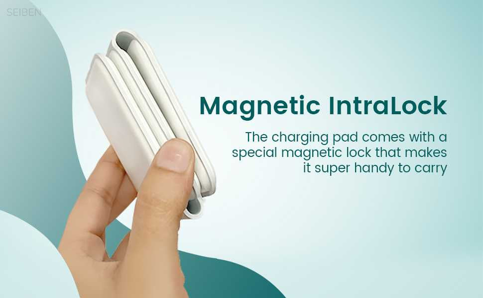 Magnetic Folding Mag-Safe Compatible with iPhone 16 to 12 Series | Compatible with only Apple Watch Series | AirPods 2, 3, Pro | 23W Charging | Wireless Charger - Pearl White - Kalesh Monk