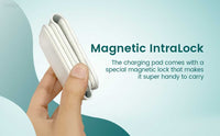 Magnetic Folding Mag-Safe Compatible with iPhone 16 to 12 Series | Compatible with only Apple Watch Series | AirPods 2, 3, Pro | 23W Charging | Wireless Charger - Pearl White - Kalesh Monk