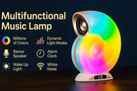 Conch Music Light Lamp, Desktop Smart Speaker Atmosphere Light, Alarm Clock Wake Up Light, Symphony Dynamic Smart Night Light Table Lamp, APP Control Light Adjustment with 2000mAh Battery - Kalesh Monk