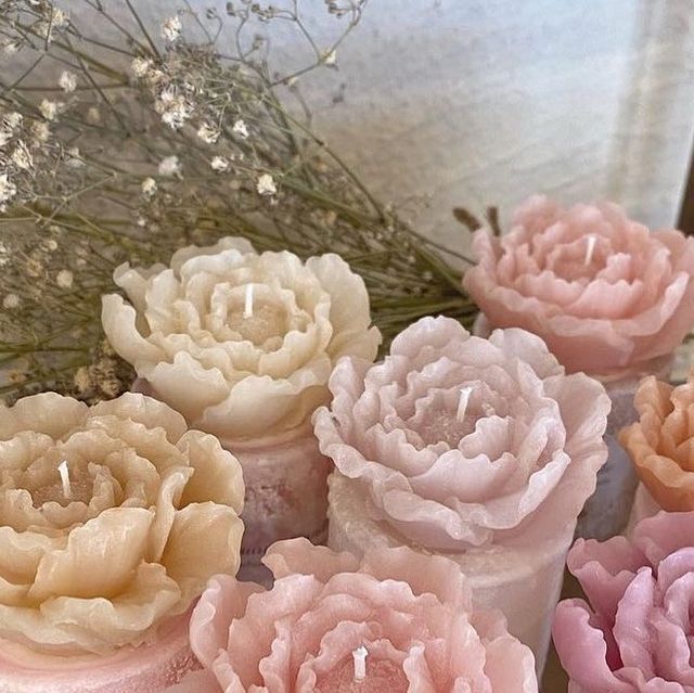 Rose Scented Candle - Pack of 3 - Kalesh Monk